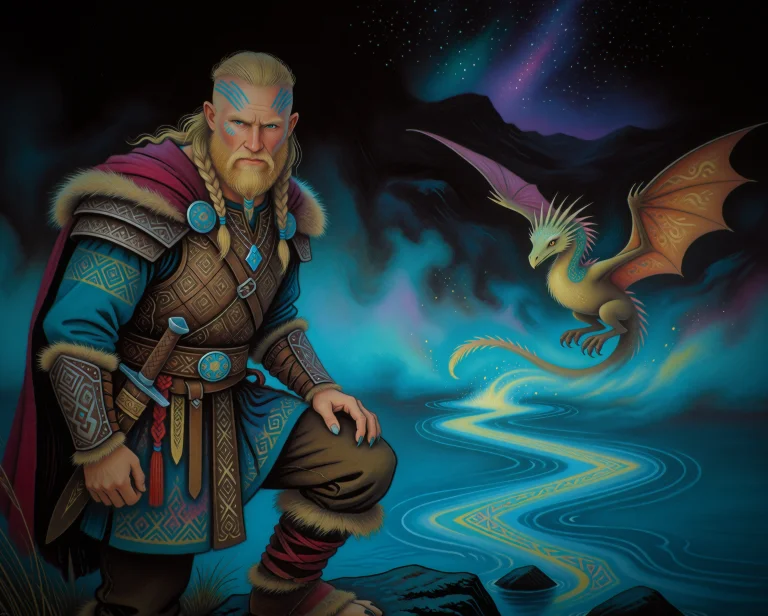 N0vuschr0ma Style, A Solitary Viking, Fierce And Unyielding,...