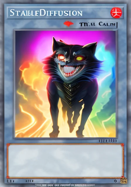 Masterpiece,a Devil Cat,evil, Villian, Mtg Card