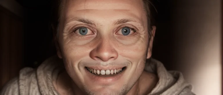 Man With Smile, Detailed, Realistic, Beautiful, 4k,8k, White...