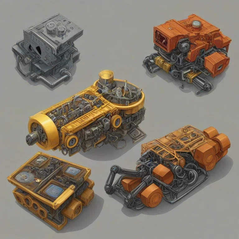 A Penguin Interlocking Gears  Multiple Cogs Of Various Sizes...