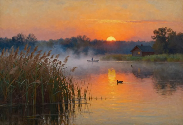 A Stunning Vintage Oil Painting, Reminiscent Of John Pitre A...