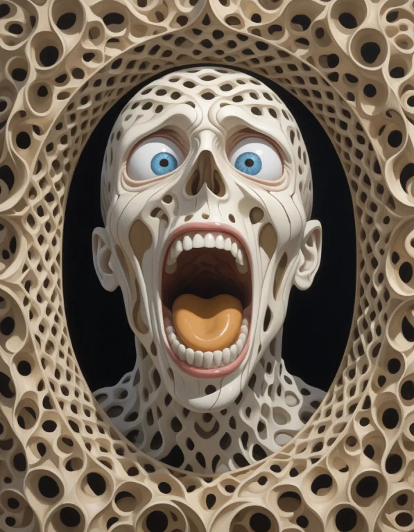 The Painting The Scream , Gyroid, Lattice Structure, Intrica...