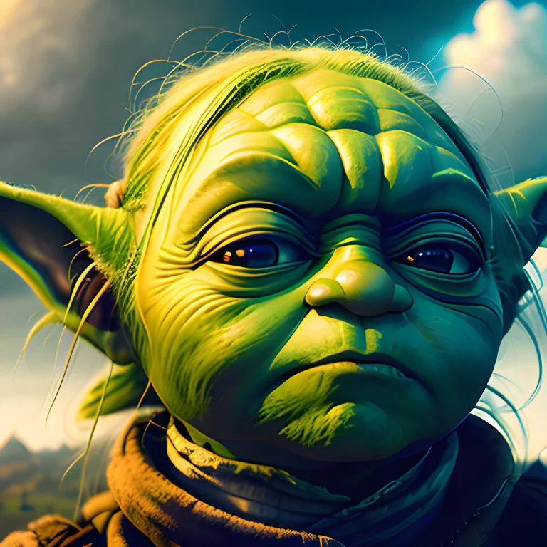Post-apocalyptic Theme, Yoda, Angry, Rape Face, Overlooking...