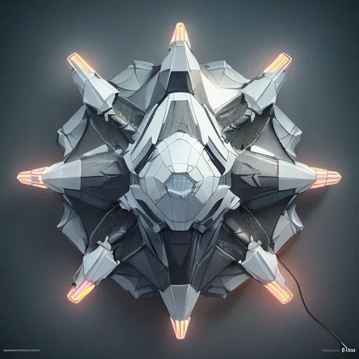 Voronoi, Aerial Top Side View1.3, Robot Spider, Retro Discha...