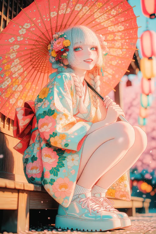 Nijisis, A Digital Anime-style Illustration Of A Young Woman...