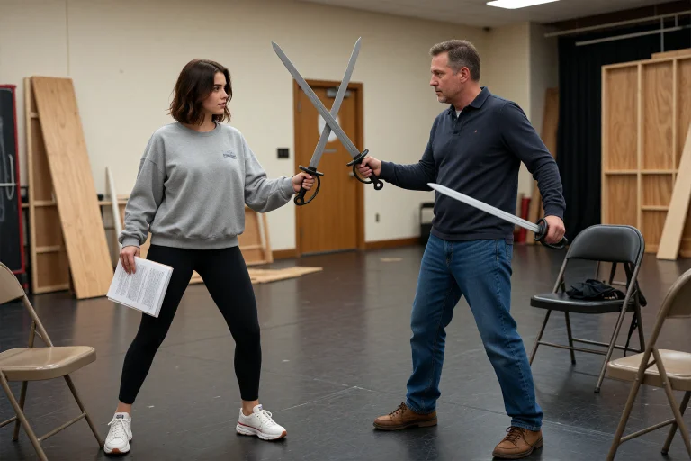 Ashleyjohnson, At Community Theatre Rehearsal Wearing Leggin...
