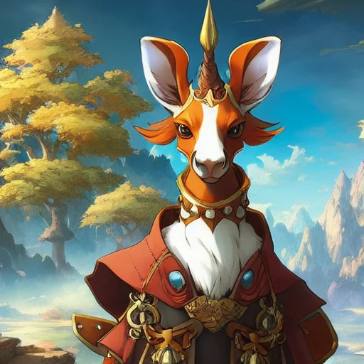 Portrait Of A Effeff9 Creature Giraffe, Artstation, Concept...