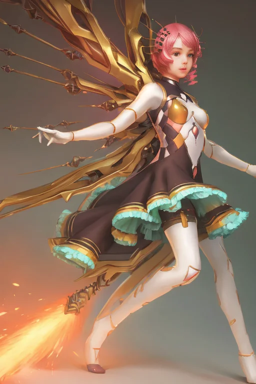 Full Body Portrait Of Alisabcnv. 1girl, Cgsociety Masterpiec...