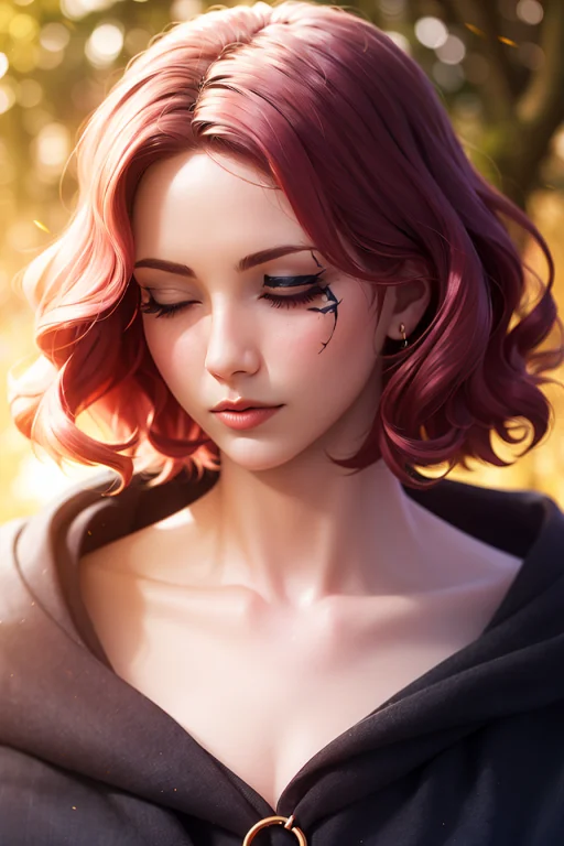 Melina Elden Ring, 1girl, Ashes, Blush, Burning, Cloak, Clos...