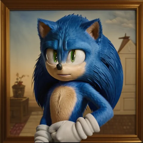 A Portrait Of Sonic,oil Painting,by Leonardo Da Vinci — Stable Diffusion AI Prompt: a portrait of sonic,((oil painting)),((by leonardo da vinci))