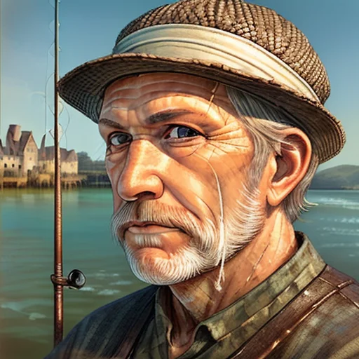 Lorawrc1, Wrc Style, Man, Fisher, Fishing Rod, Weathered Hat...