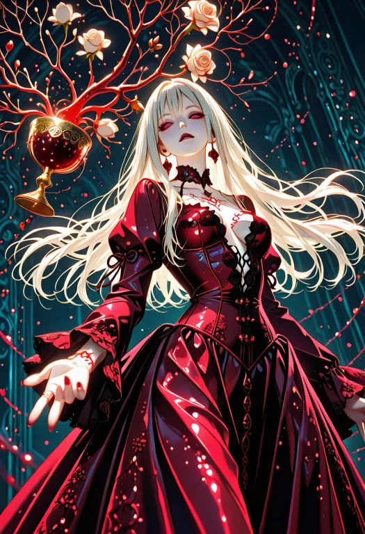 High Fantasy Portrait Of An Ethereal Gothic Woman, Blending...