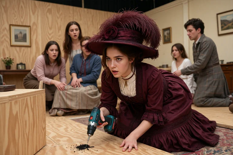 Ashleyjohnson, Backstage At A Tiny Community Theatre Dressed...