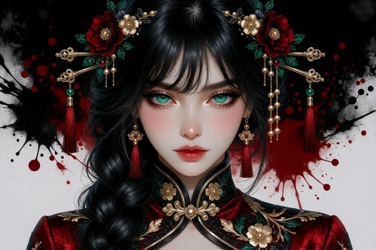Airbrushed Ta86wistfall Portrait View Of A Stunning Boujee W...