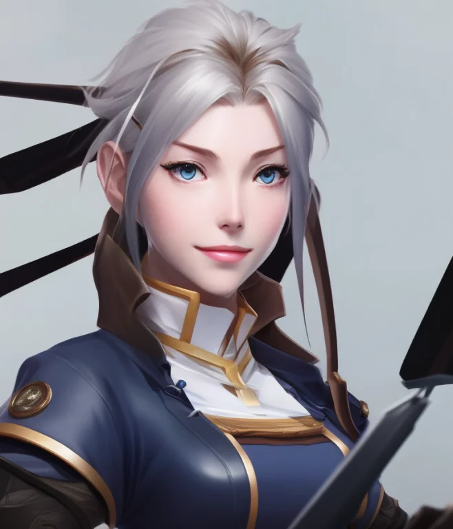 Charhelper, Anime Style Digital Painting, Close-up Female Ch...