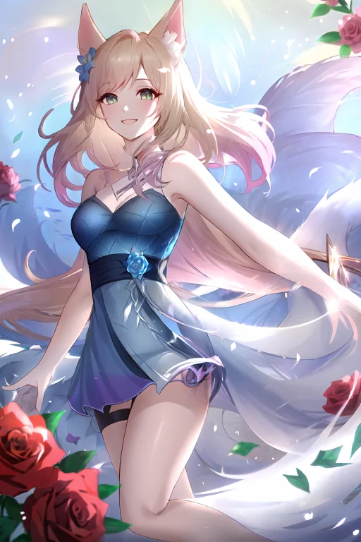 Ahri League Of Legends, Very Detailed Background1.0, Highly...
