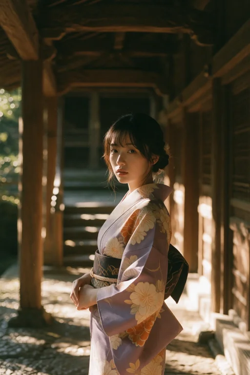 A Cinematic Wide Portrait Photograph, Shot From A Greater Di...