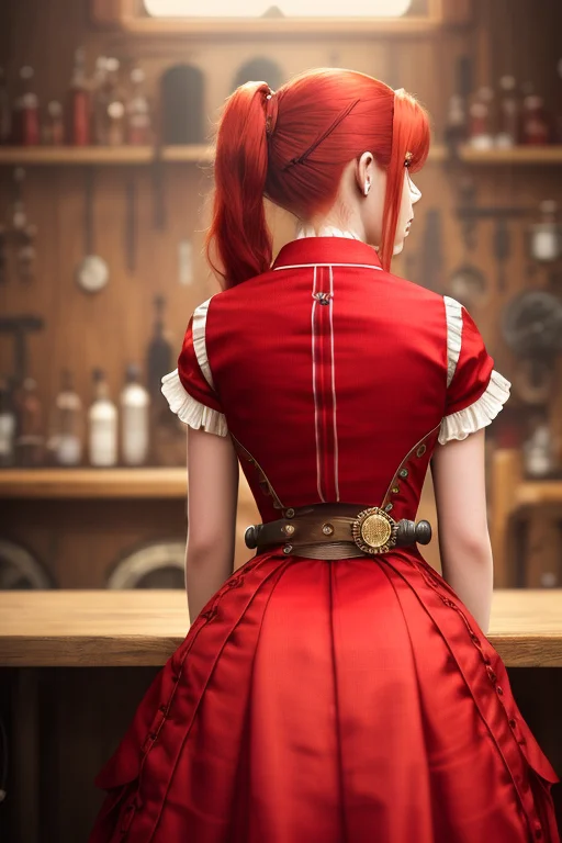 Teen, , Frombehind1.3 Sitting1.2, Girl1.2, Redhair,sideponyt...