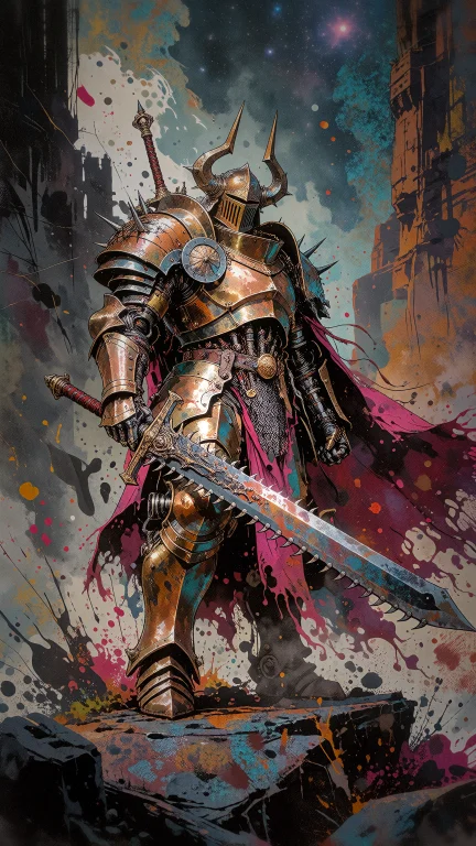 Grimmspaint,splashpastodaal. Dynamic Graphic Novel Illustrat...