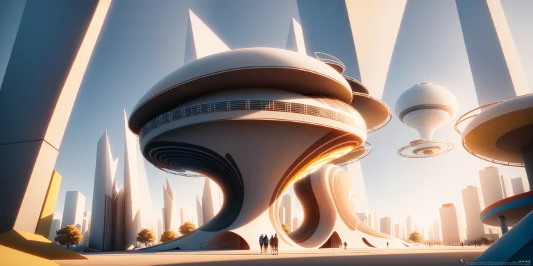 Futuristic Architecture Visualization, Large Playground, Ava...