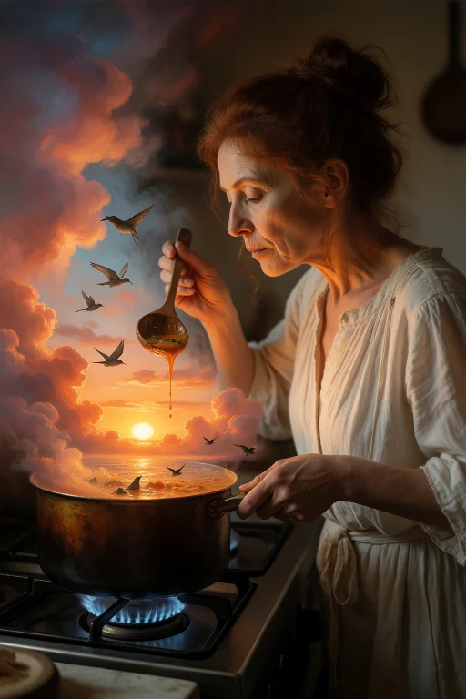 6. Magical Realism Photography, Full-body Of A 47-year-old W...