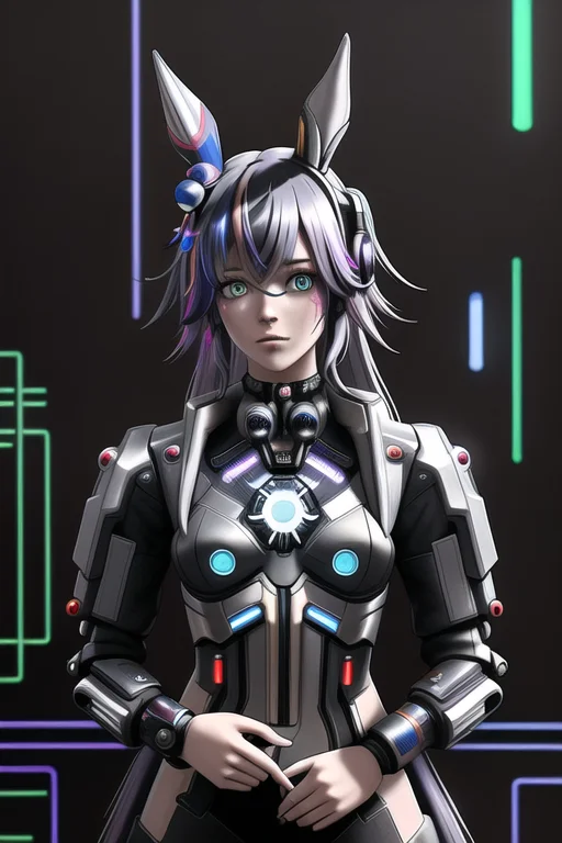 Lorawonderacute1, Cyberpunk, Neon, Extremely Detailed, Best...