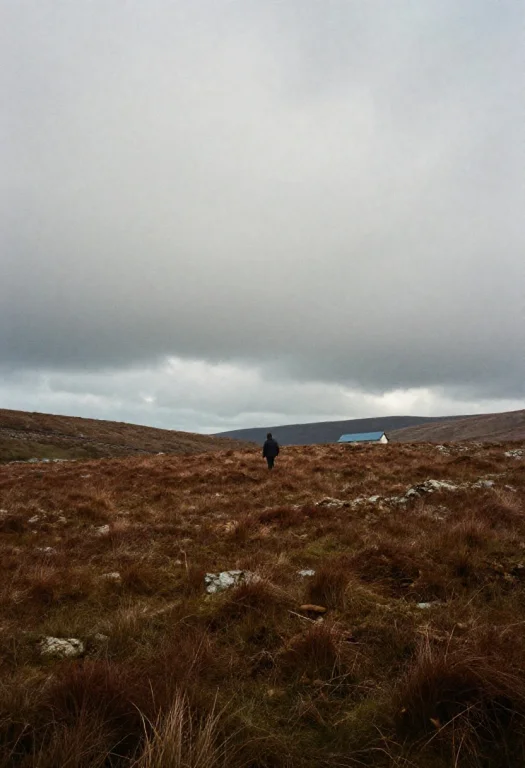 A Highland Moor Under Heavy Grey Clouds, 35mm Film Still, Sp...