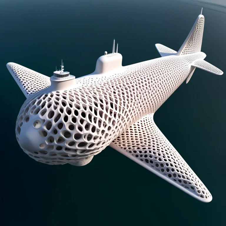 A Submerging Military Submarine In The Ocean Waters, Complet...
