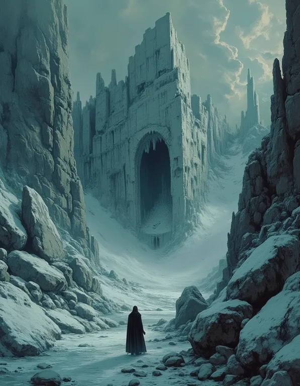 Oil Painting, Extremely Detailed, Uhd, Dreary Glacier, Rpg,...