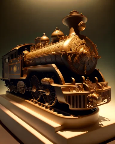 The Midjourney Multiverse Highly Detailed Carving On Souther... — Stable Diffusion AI Prompt: "The Midjourney Multiverse" highly detailed carving on "southern locomotive" por...