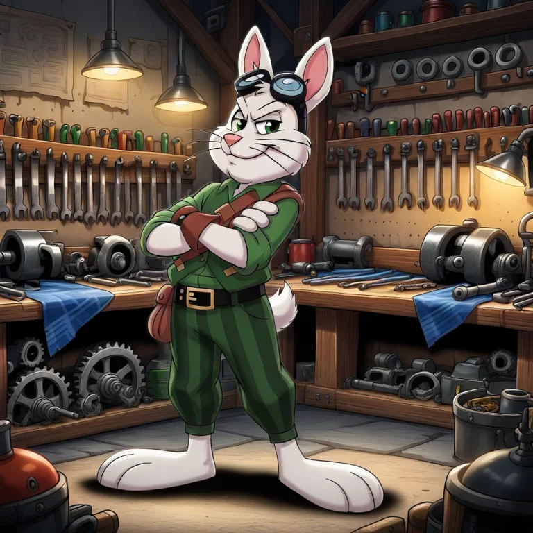 Furry, Official Art, Green Eyes, Goggles, 1boy, Crossed Arms...
