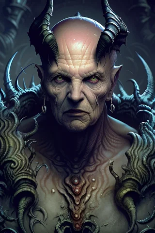 Dreamlikeart Portrait Of A Demon King By Hr Giger, Greg Rutk... — Stable Diffusion AI Prompt: dreamlikeart portrait of a demon king by hr giger, greg rutkowski, luis royo and...