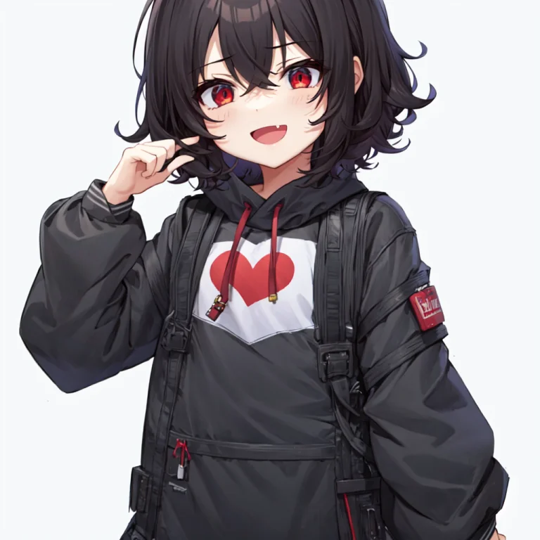 Best Quality, Masterpiece, 1girl, Black Hair, Short Hair, Re...