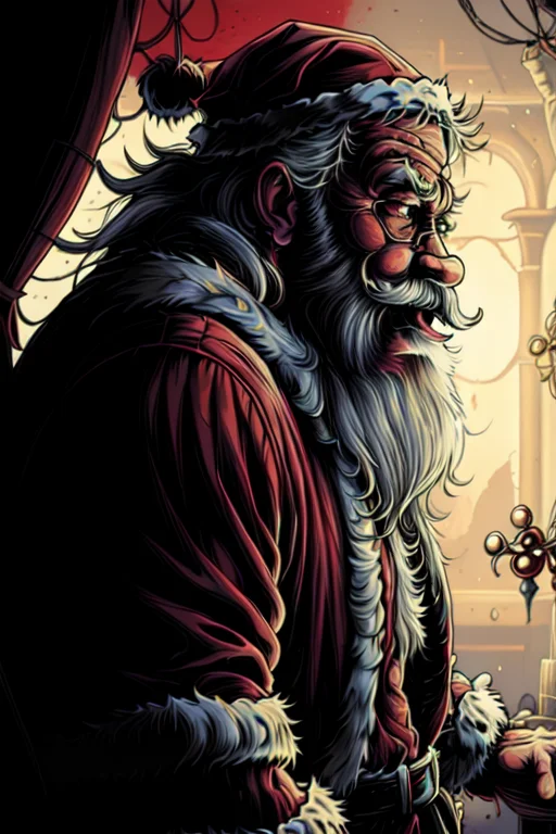 Masterpiece, Ultra Realistic 8k Cg, 2 Santa Claus Lora15danm...