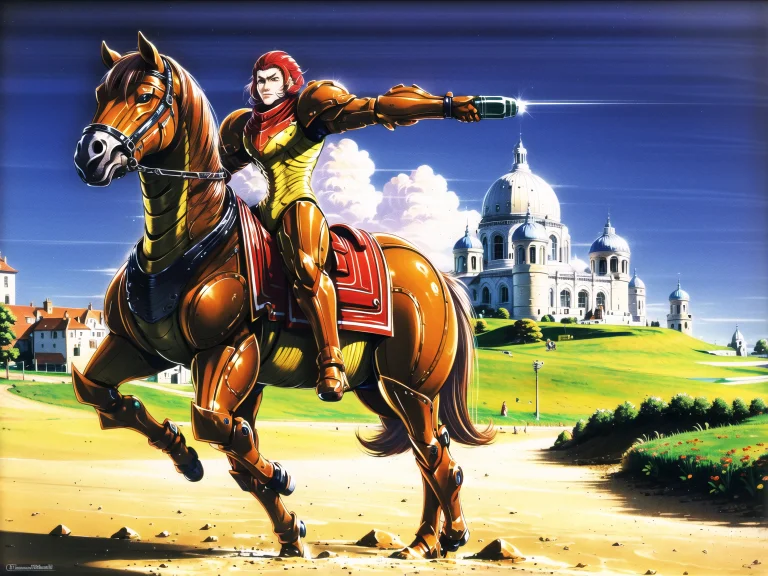 Samusaran Riding A Horse, Arm Canon, Lorasamusarmorlorav11,...