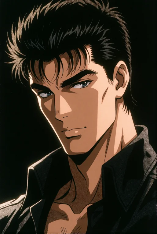 Broadside Poster, Grn32, An Anime Image Of A Attractive Man,...