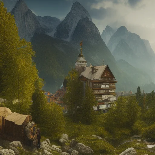 Berchtesgaden, Hyperdetailed, Detailed Faces, Artgerm, Wolfe...