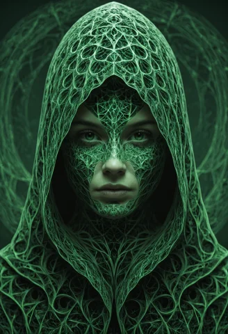 Loraabstract Concept-chaos0.0,intricate Fractal Art,symmetri... — SDXL AI Prompt: ,intricate fractal art,symmetrical cloaked figure face,, ,asdxohnxs. cinematic p...