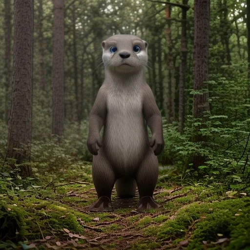 Nature, Outdoors, Forest, Otter, No Humans, Blue Eyes, Reali...