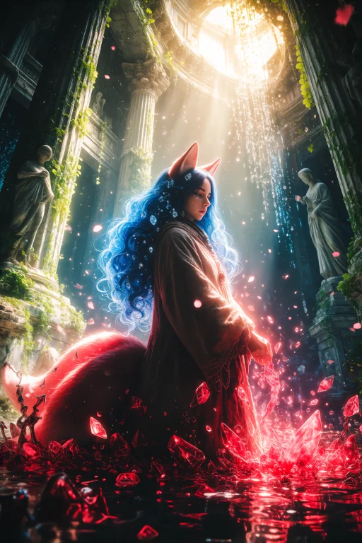 A High-fantasy Scene Set In A Rich, Ancient World Of Sword A...