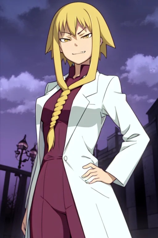 Cowboy Shot, Medusa Gorgon, Labcoat, Yellow Hair, Noose Hair...