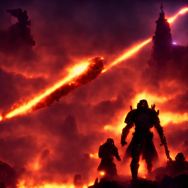 Photo, Of Scififantasy A Kingdom Under Attack By Dark Forces...