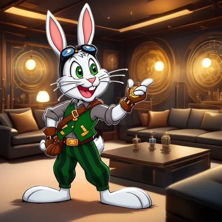 Furry, Indoors, Furry Male, Couch, 1boy, Rabbit Ears, Watch,...