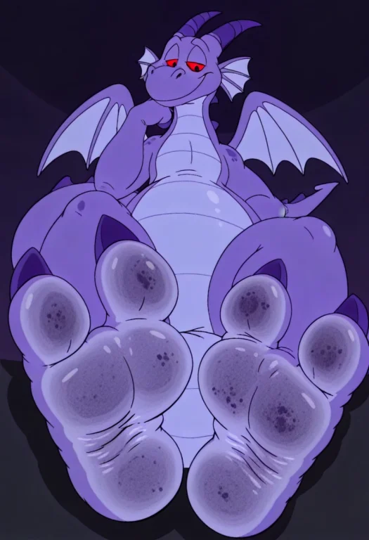 1boy, Solo, Purple Dragon, Dragon, Purple Body, Light Purple...