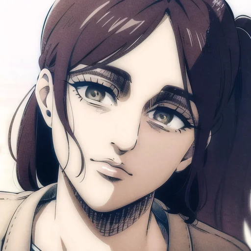 Pieck Finger, Masterpiece, 1girl, Ponytail, Lorakekeartstyle...