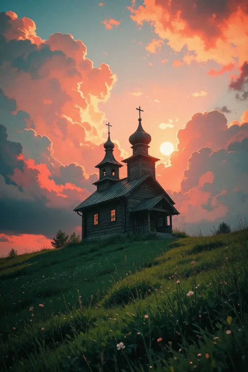 Nature, A Dramatic Photorealistic Landscape Photograph Of A...