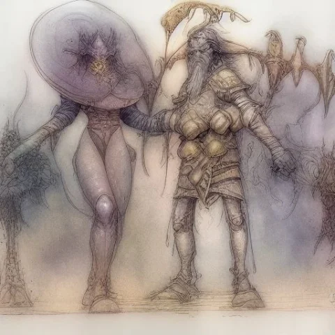 Tony-diterlizzi-s-planescape-art — Stable Diffusion AI Prompt: tony-diterlizzi-s-planescape-art