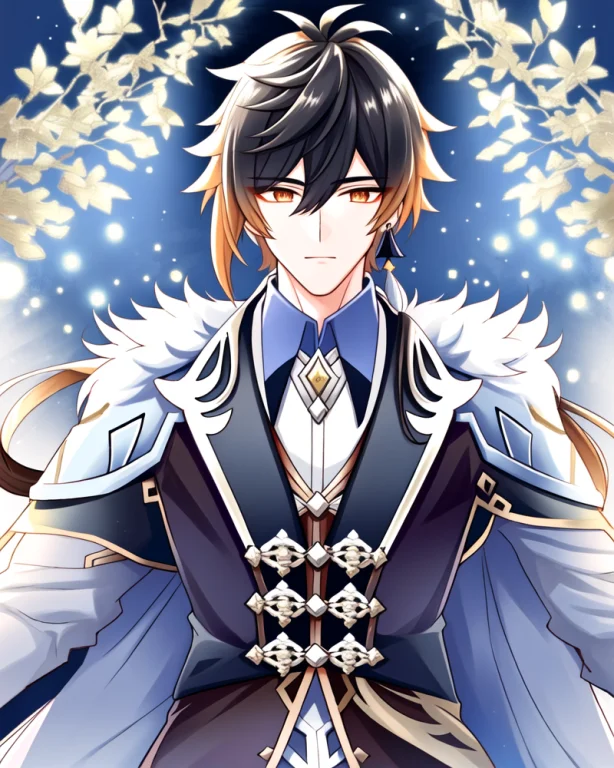 Adult Male, Zhongli Genshin Impact, In A Fluffy Coat1.3, Ear...