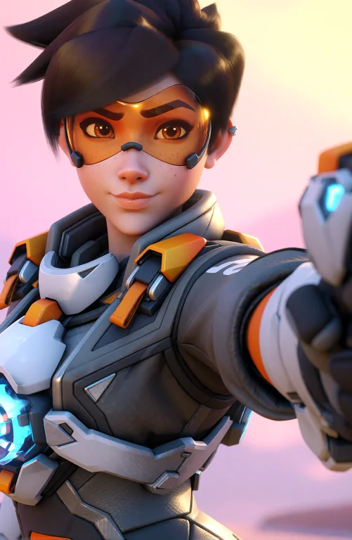 This Is A Digital, Close-up, Three-quarter Portrait Of A You...