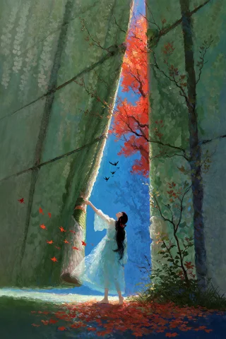 Velnari, Fujichoko Style, 0kustyle., , A Young Woman In A Fl... — Stable Diffusion AI Prompt: velnari, FujiChoko Style, 0kustyle., , A young woman in a flowing pale blue dres...